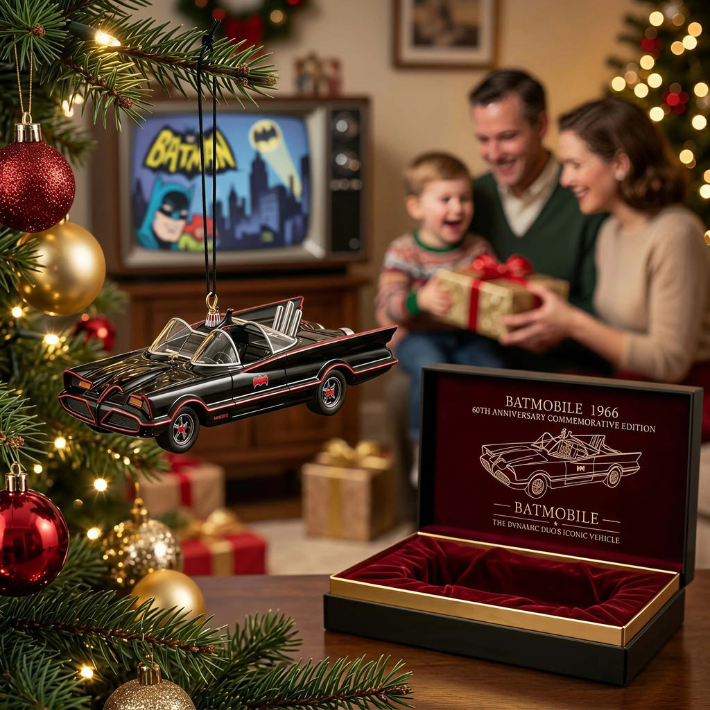 Batmobile 60th Anniversary Edition 3D Christmas Ornament