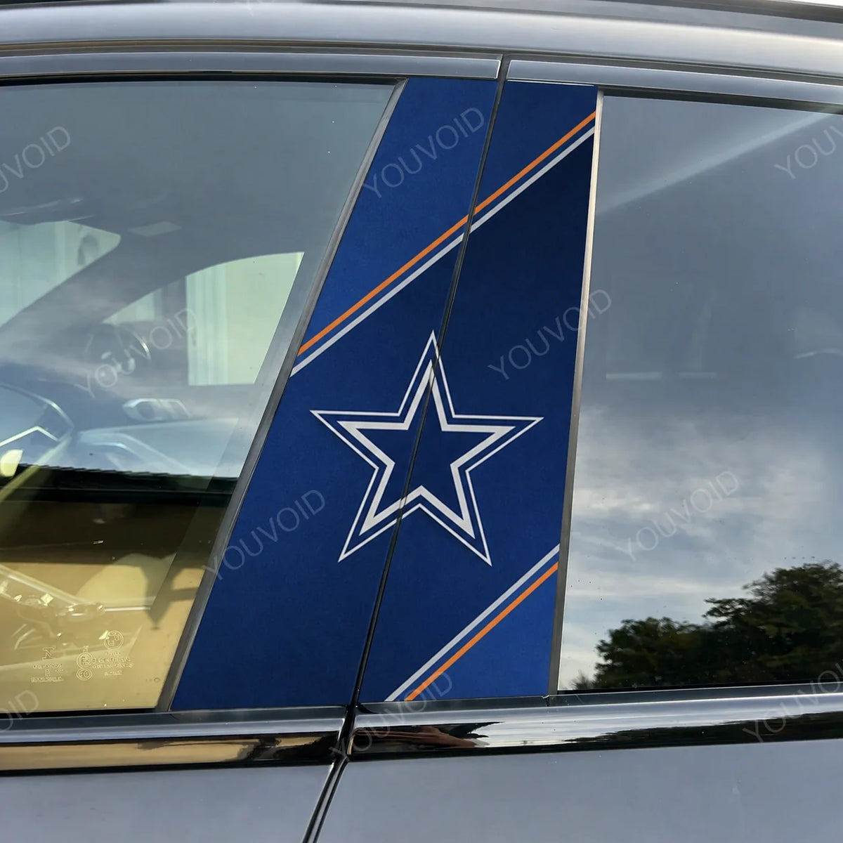 Dallas Cowboys Car Pillar Wrap - Universal Fit