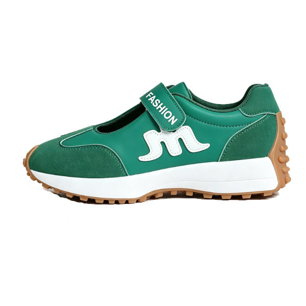 Mary Jane Hook-and-Loop Casual Sneakers with Built-In Arch Support & Convenient Slip-On Wear