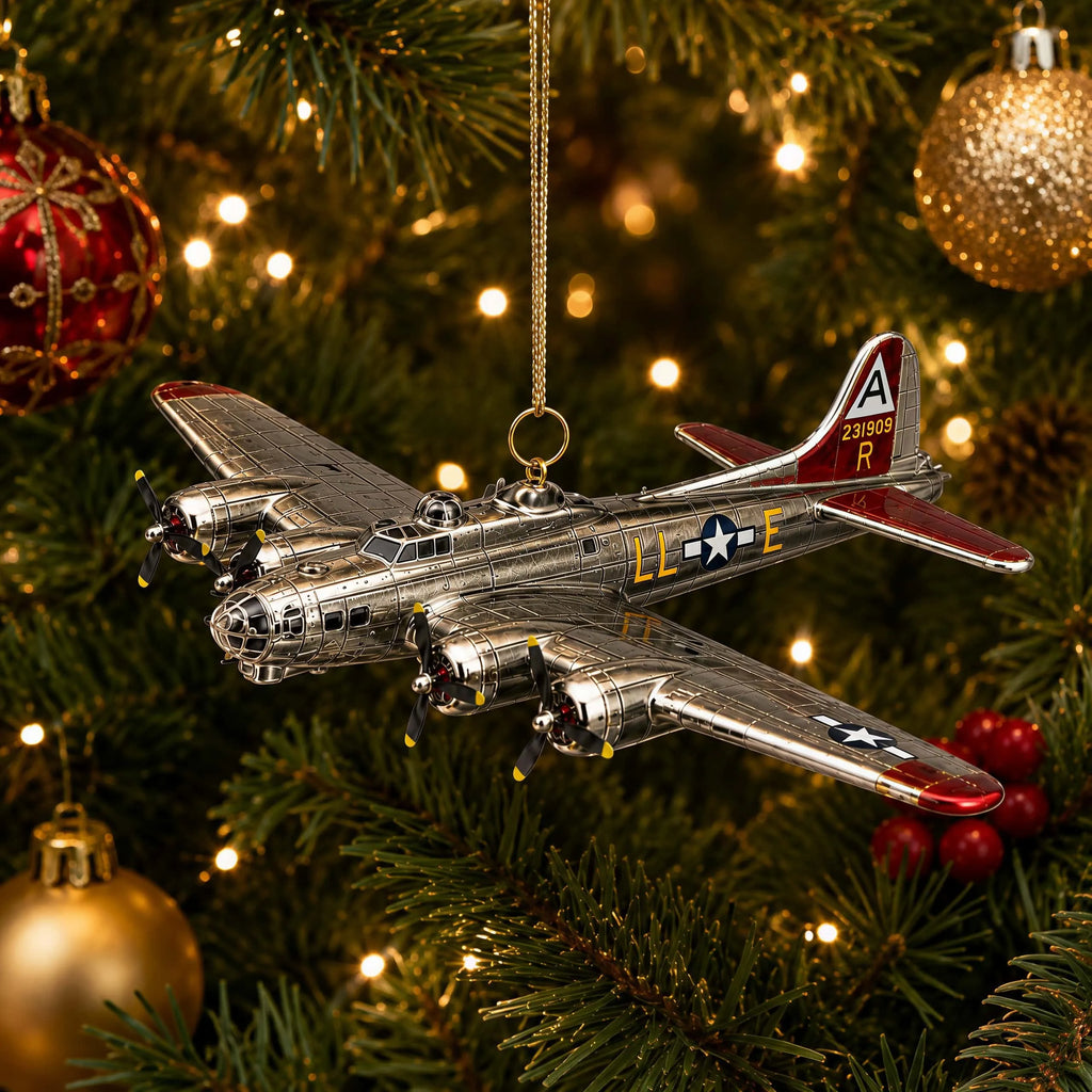 U.S. Army Air Corps 100th Anniversary Christmas Ornament - Boeing B-17 Flying Fortress