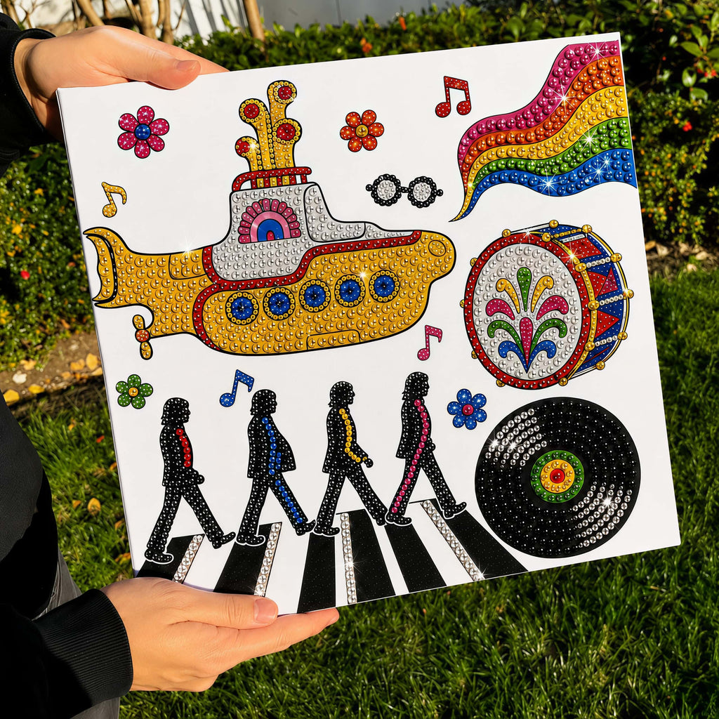 DIY Fab Four Rhinetone Commemorative Edition Canvas Art Kit