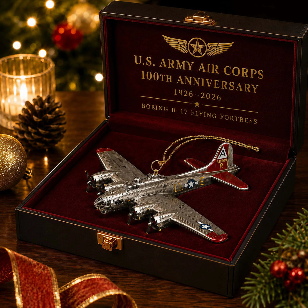 U.S. Army Air Corps 100th Anniversary Christmas Ornament - Boeing B-17 Flying Fortress