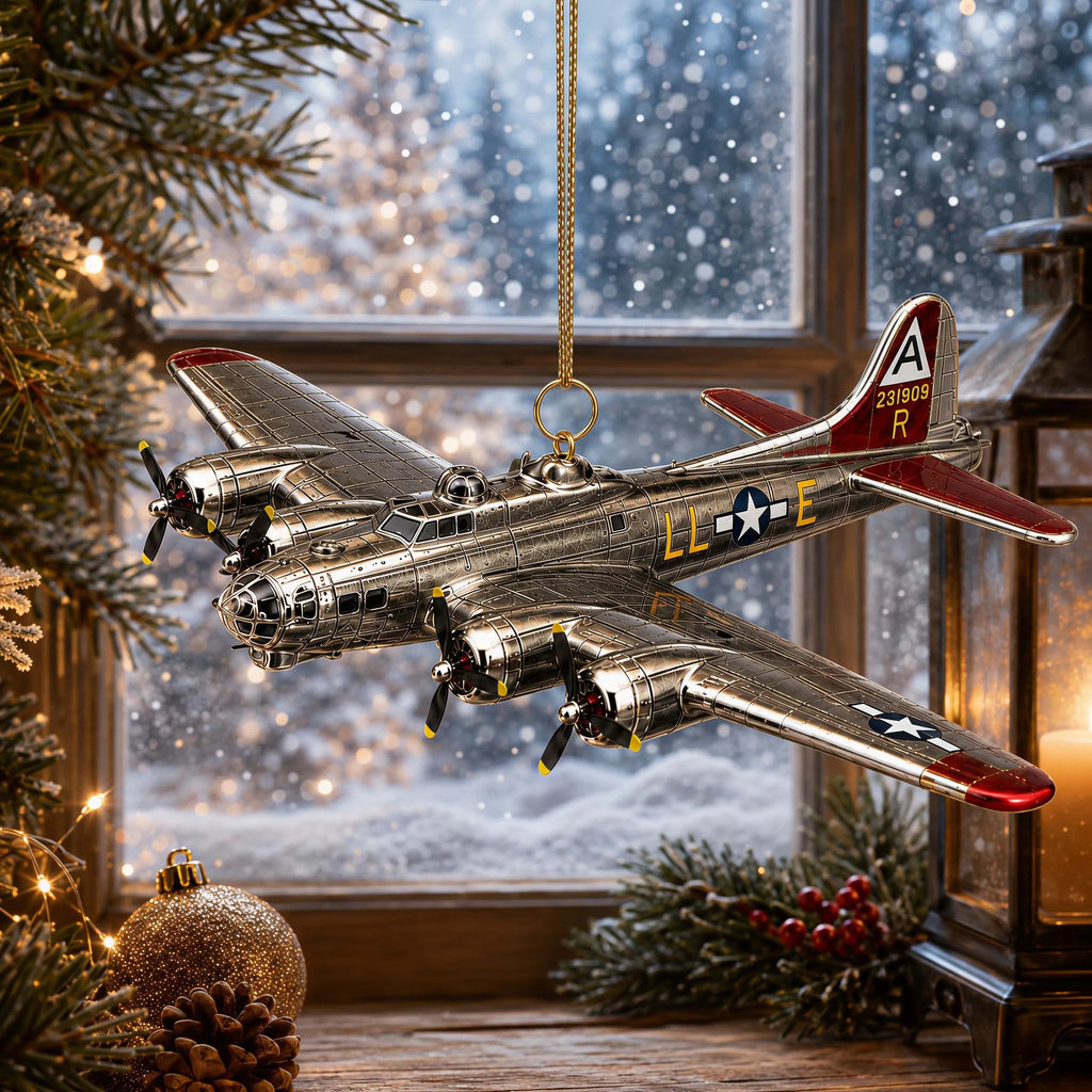 U.S. Army Air Corps 100th Anniversary Christmas Ornament - Boeing B-17 Flying Fortress