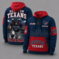 Houston Texans Mascot Personalized Half-Zip Hoodie