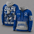 Indianapolis Colts Mascot Personalized Half-Zip Hoodie