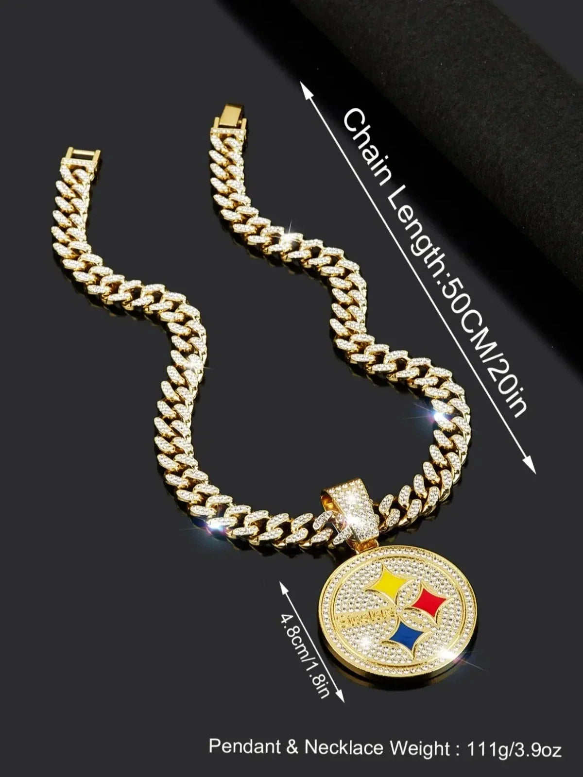 NFL Team Pride Gem Chain Necklace
