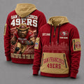 San Francisco 49ers Mascot Personalized Half-Zip Hoodie
